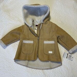 Baby Tan Jacket with Faux Sherpa Lining
